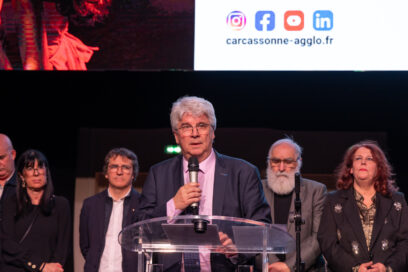 Le Président Régis Banquet prend la parole - Agrandir l'image, fenêtre modale