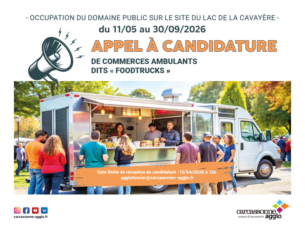 affiche descriptive appel à candidature foodtruck2026 - Agrandir l'image, fenêtre modale