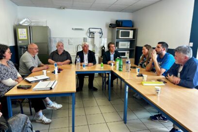 rencontre du président avec les salariés d'Uccoar - Agrandir l'image, fenêtre modale